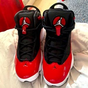 Black and red Jordan’s